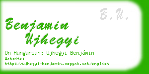 benjamin ujhegyi business card