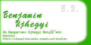 benjamin ujhegyi business card